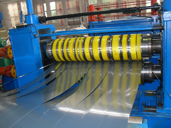 Linea corte bobina longitudinal y transversal. Slitting, corte longitudinal, en cinta- Corte chapa transversal.